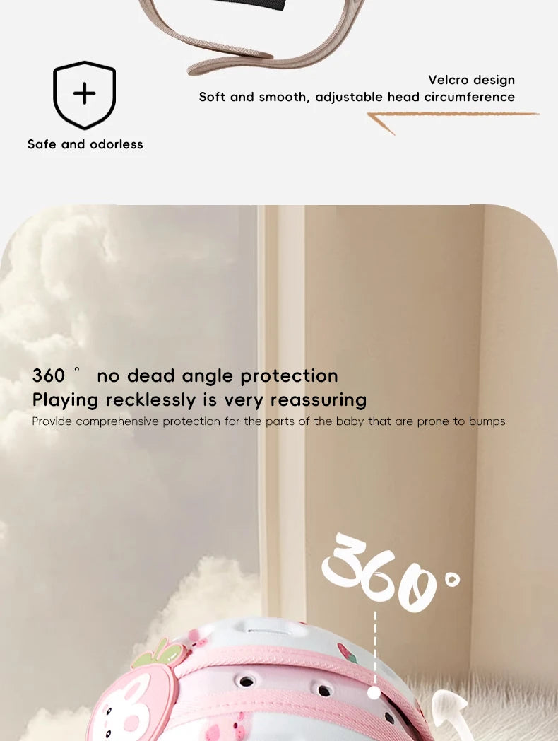 Chapeau de casque pour bébé, léger, Anti-Collision, Anti-chute, protection de marche rampante, chapeaux de protection de tête réglables pour nourrissons et enfants