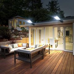 Outdoor LED lights, waterproof lights with motion sensors and remote-controlled induction lights for garden, patio, and garage lighting