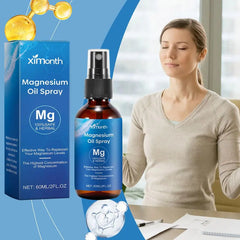 Spray d'huile essentielle de magnésium 5X, adoucit et lisse la peau pour le dominisme et un meilleur sommeil pour tous les âges