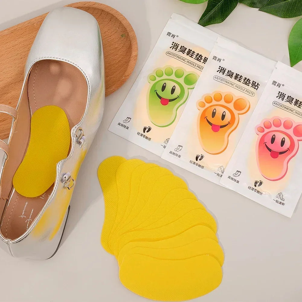 12/120 pièces chaussures déodorant autocollants déodorant pied odeur déodorants Sneaker odeur fraîche fruitée arôme semelle intérieure stérilisation autocollant
