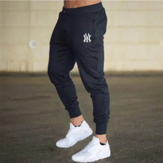 Men's slim fit athletic jogging pants, fitness track pants, sweatpants, Harajuku streetwear, casual summer wear, fjNew