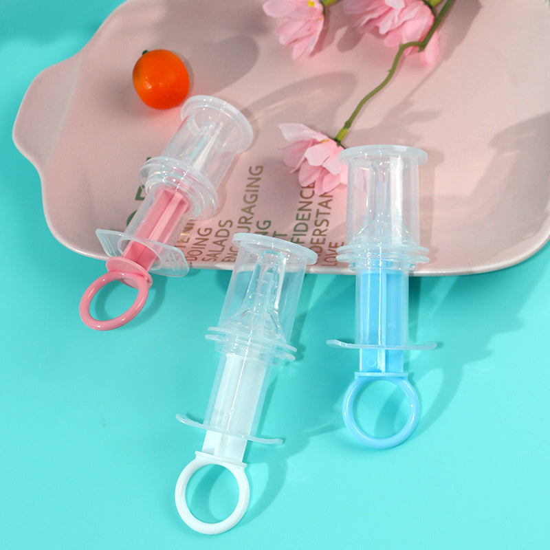 Mangeoire à sucette pour bébé, distributeur de médicaments liquides pour bébé, mangeoire à aiguilles en Silicone Anti-étouffement, mangeoire à eau, avec tasse de mesure de 20ml