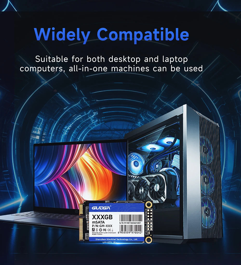 GUDGA MSATA SSD SATAIII 120gb disque solide 240gb 512gb1tb 2tb Hdd disque dur interne à semi-conducteurs pour ordinateur portable de bureau