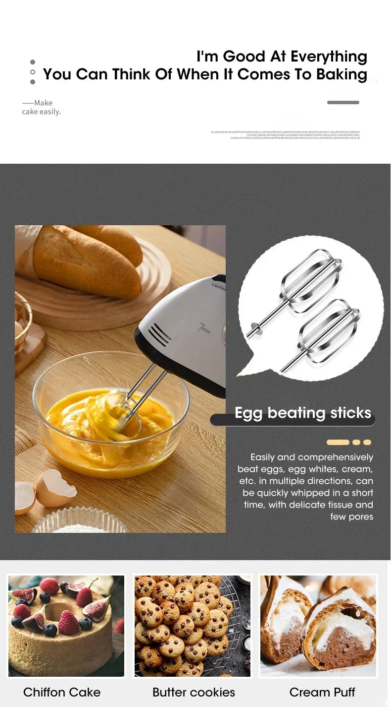 Batteur à œufs électrique multifonctionnel, pour la maison, automatique, pour centre commercial, pâte à crème, pour la cuisine