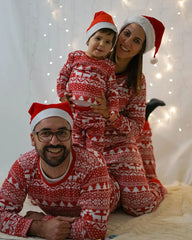 Ensemble de pyjamas parent-enfant, vêtements de Noël, vêtements d'intérieur parent-enfant, impression de Noël, nouveau