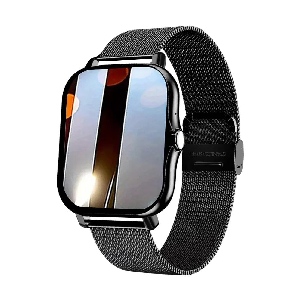 Montre intelligente pour téléphone android. Écran couleur 1,44 pouces, entièrement tactile, appel Bluetooth, montre intelligente, charge magnétique