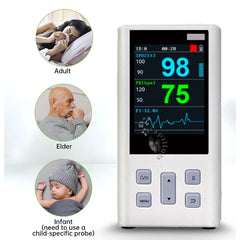 Moniteur d'oxymètre de pouls portatif pour la fréquence cardiaque et la saturation de l'oxygène avec SPO2 médical vétérinaire avec mémoire