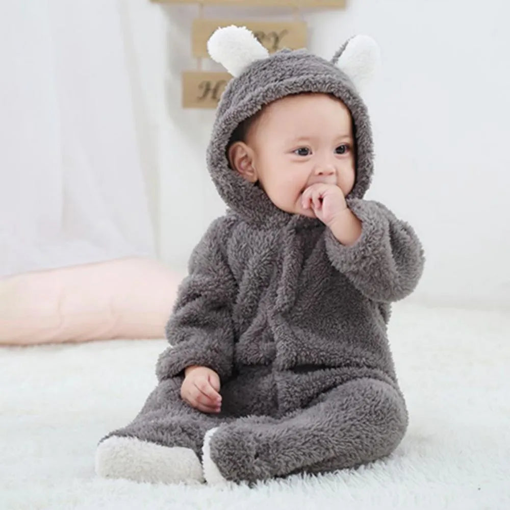 Nouveau-né bébé barboteuses hiver chaud polaire Bebe garçons fille Costume infantile filles vêtements Animal ensemble bébé combinaisons tenue de noël