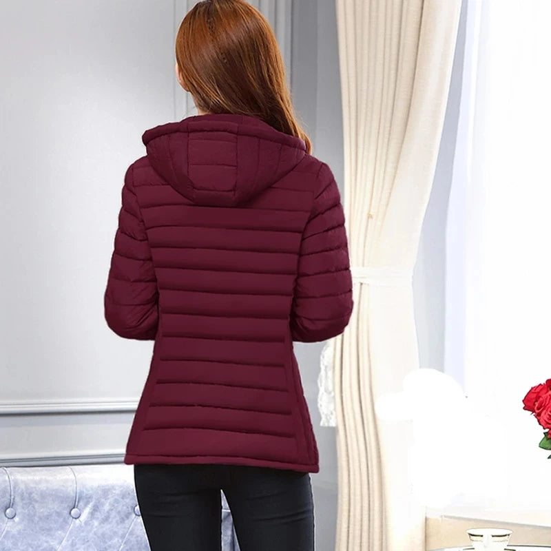 2025 nouvelle veste d'hiver de haute qualité pardessus stand-callor manteau femmes mode vestes hiver chaud femme vêtements décontracté Parkas