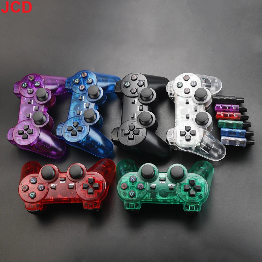 JCD 1 pièces manette de jeu sans fil pour Console PS2 manette 2.4G Double Vibration choc Joypad USB contrôleur de jeu pour PC