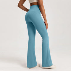 Premium Yoga Leggings, High-Waisted Slim Yoga Pants, Wide-Leg Breathable Bottoms, Casual Gym Sport Bell Leggings for Women