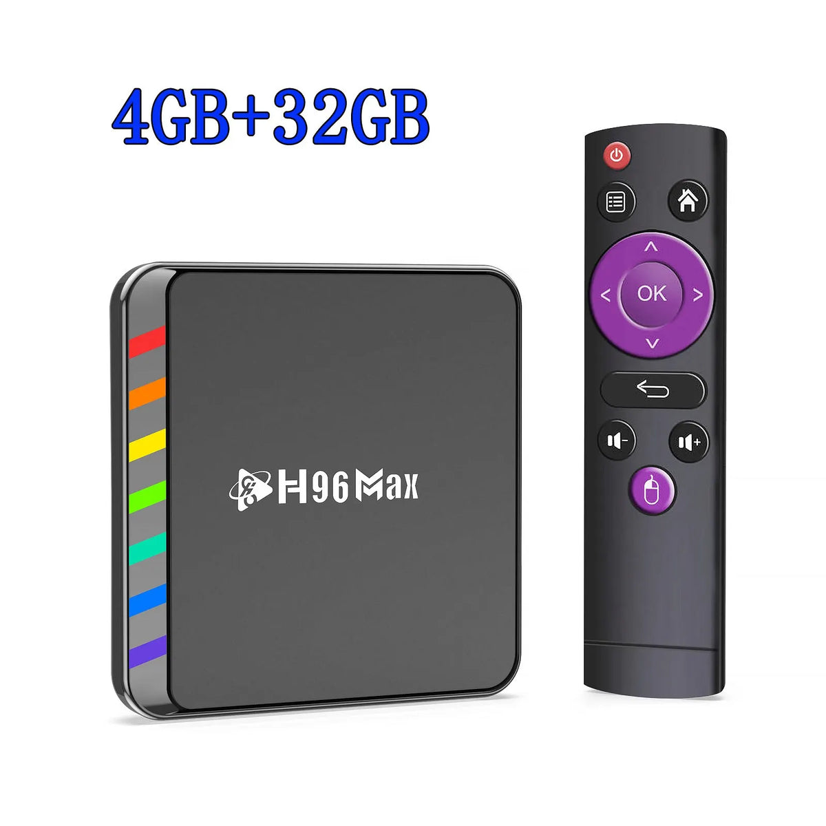 Boîte intelligente de TV Android 11 S905W2 4GB 32GB 64GB AV1 Quad Core WIFI6 4K H96 Max W2 Décodeur Media Player TV Box