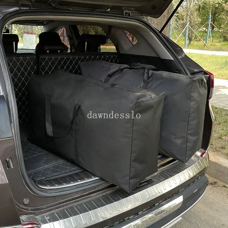 Sacs à bagages mobiles imperméables Extra larges, sac de courses pour linge, sac de voyage pliable, organisateur de couette de grande capacité