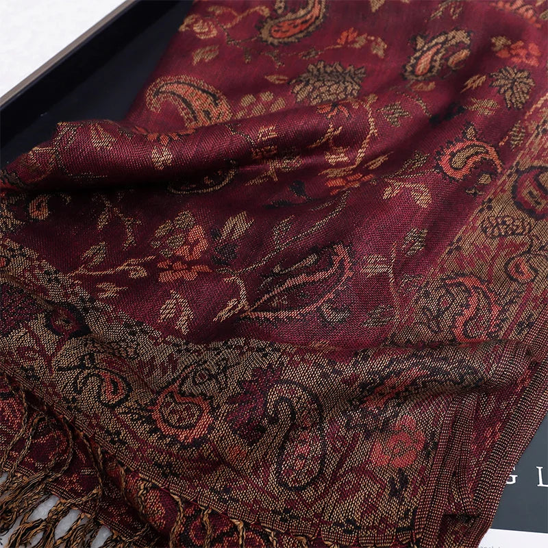Foulard Paisley impressions Design Hijabs Pour Femme Cachemire Pashmina Chale Dame enveloppe Chaud Hiver Foulards Femme