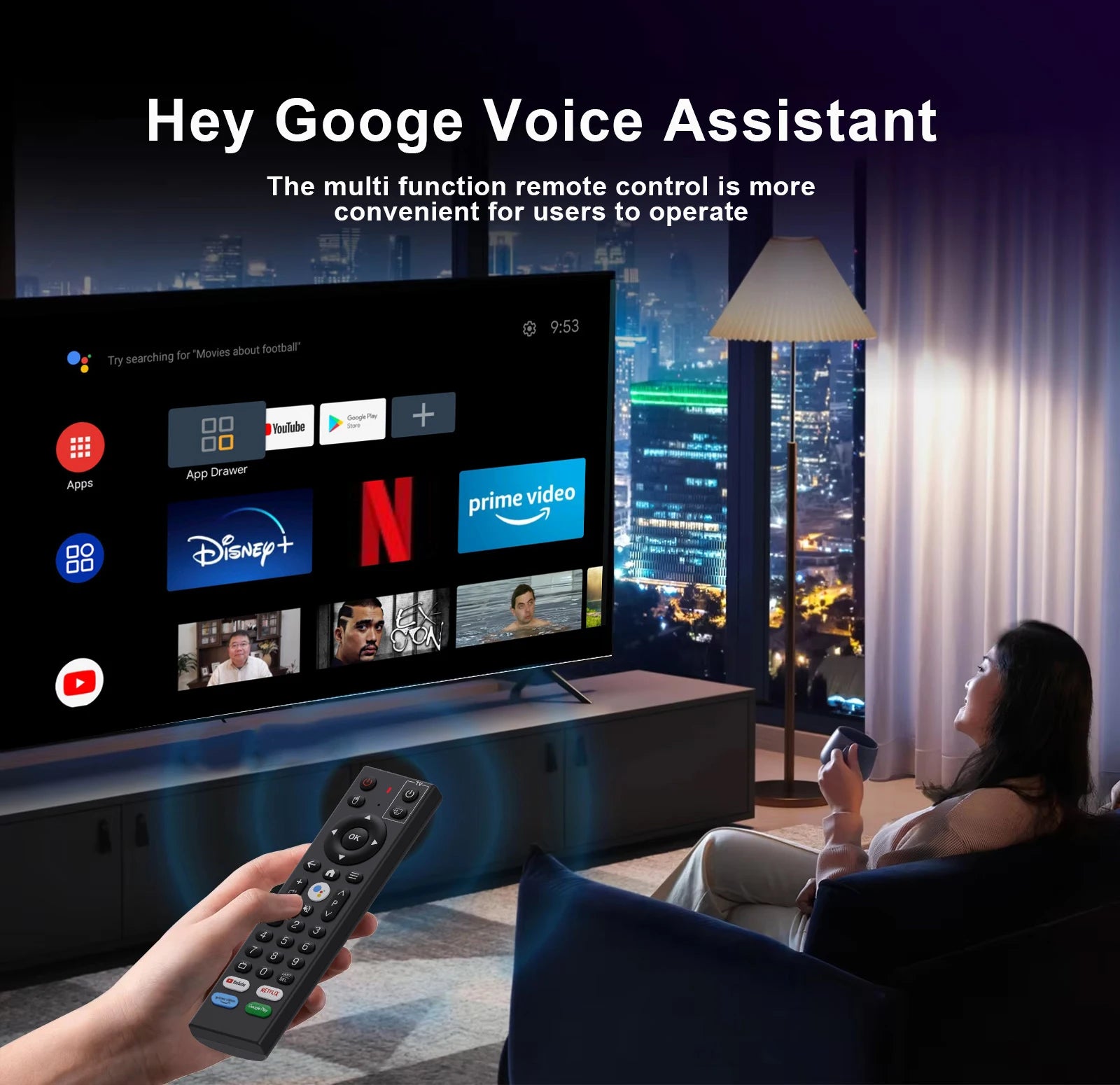 Boîtier TV intelligent Android 12.0 P7 original, Allwinner H618, 4K, double WiFi 2.4/5G, assistant vocal ATV, lecteur multimédia Android, décodeur