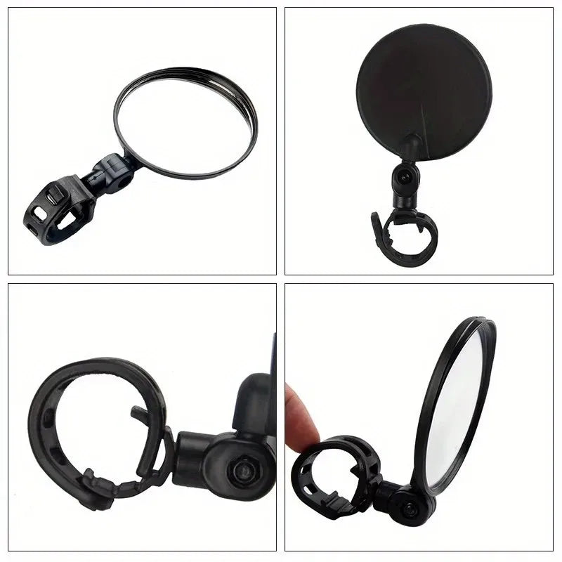 Side mirror for motorcycles, for safety view, turning left and right, Mini adjustable rearview mirror for cars