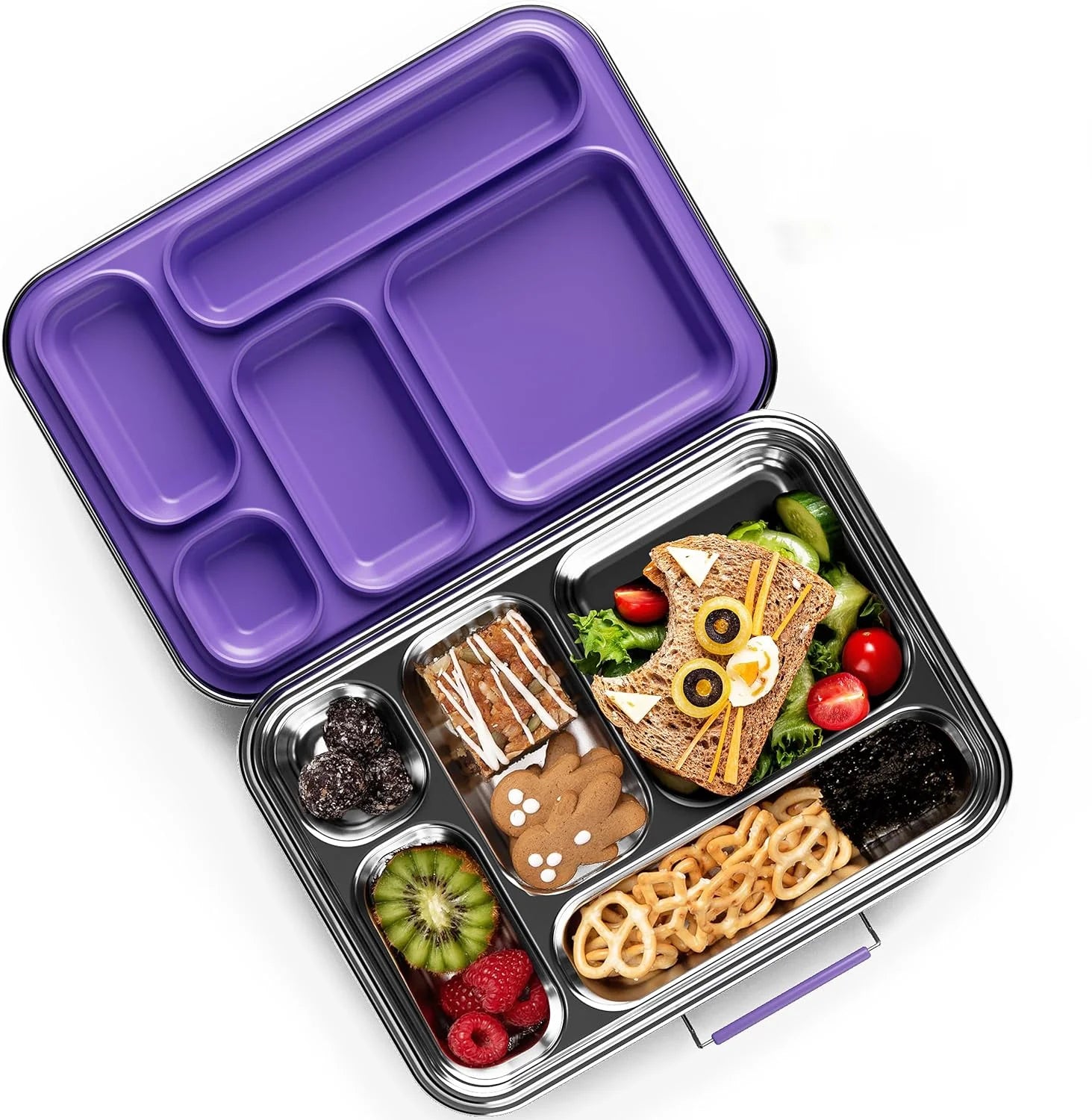 Boîte à Bento pour enfants, boîte à déjeuner pour enfants, boîte à déjeuner à Bento pour enfants, boîte à déjeuner pour tout-petits pour garderie, conteneurs de boîte à déjeuner pour enfants pour l'école