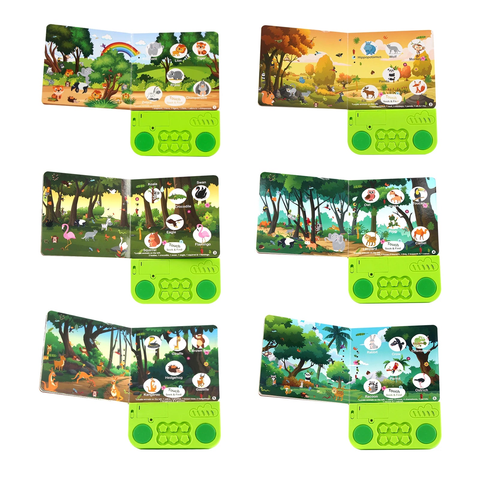 Livres Audio électroniques pour enfants, livres cognitifs avec mélodie et lumières, sons de batterie, jouets éducatifs interactifs préscolaires