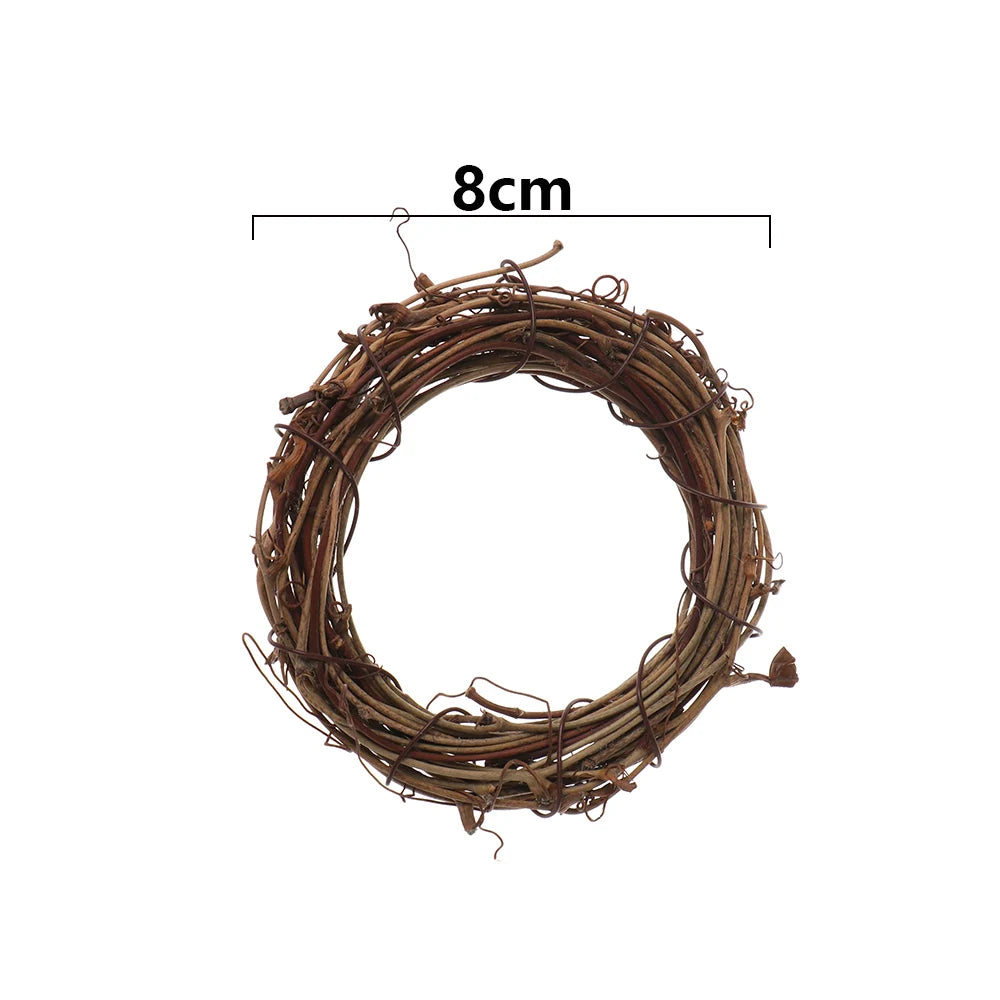 Decorative rattan garland for Ramadan, Eid Mubarak wedding wreath, garland supplies, DIY party, 8cm-30cm