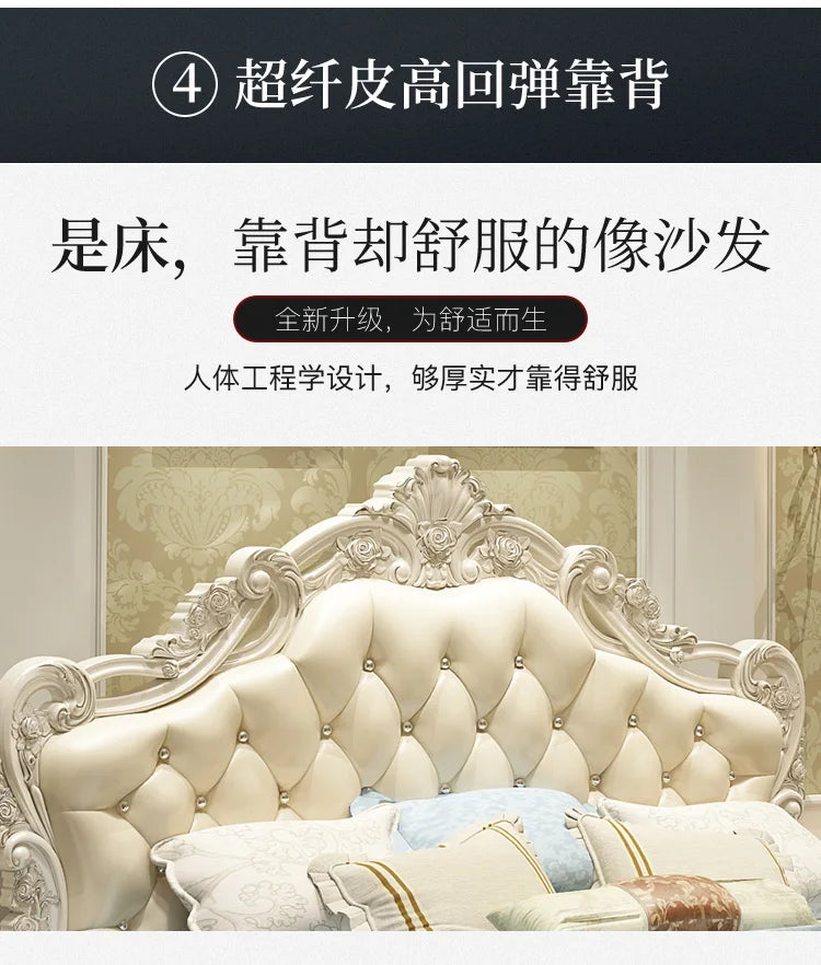 Ensemble de chambre à coucher design moderne princesse pour filles, literie double haut de gamme, luxe, meubles nordiques existants