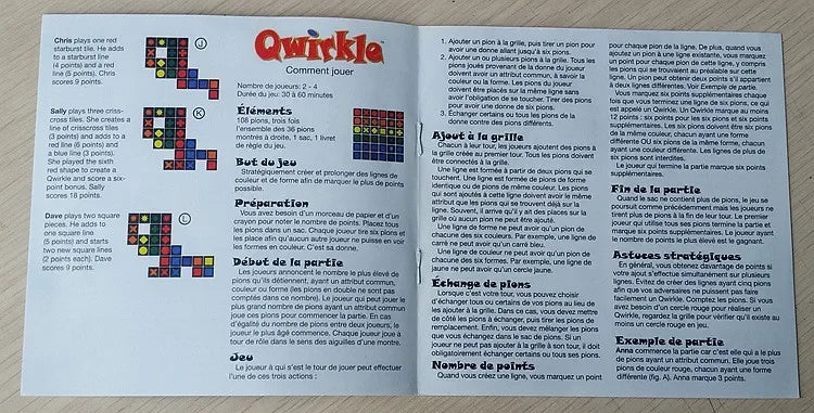 Qwirkle - Explore wooden games for children and adults, parent-child play toy, leisure, learning, gifts, new