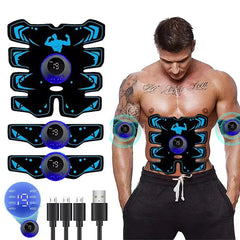 Masseur musculaire rechargeable USB bras ABS 3 en 1, coussin d'entraînement sans fil intelligent, Fitness, entraînement Abdominal, corps électrique