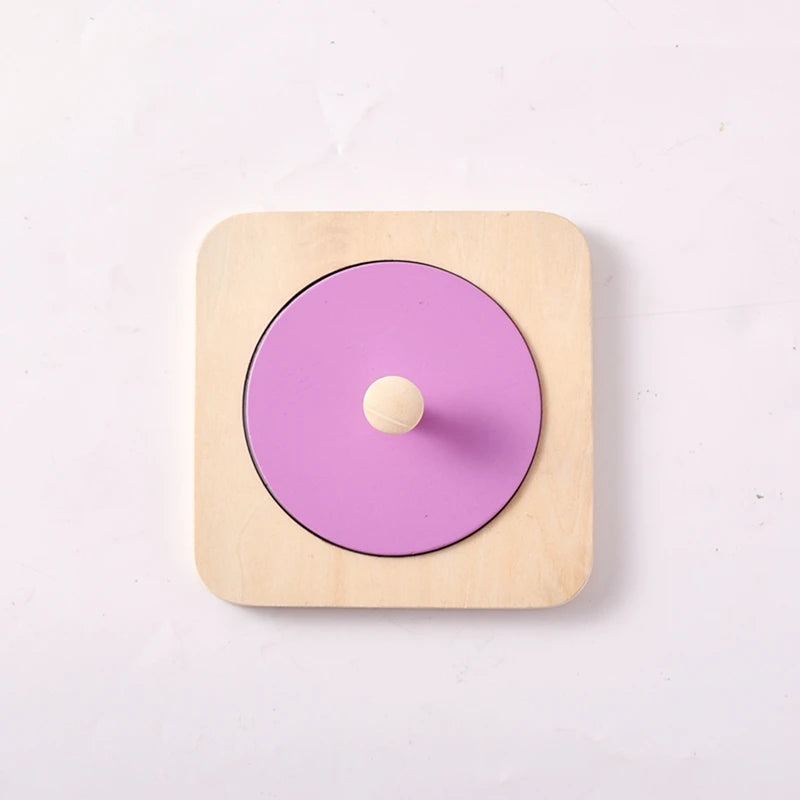 Kit de jeu Montessori Mirror Peekaboo Knob Puzzle Medium Spinning Drum Ball Toys, Tout-petits de 6 à 12 mois