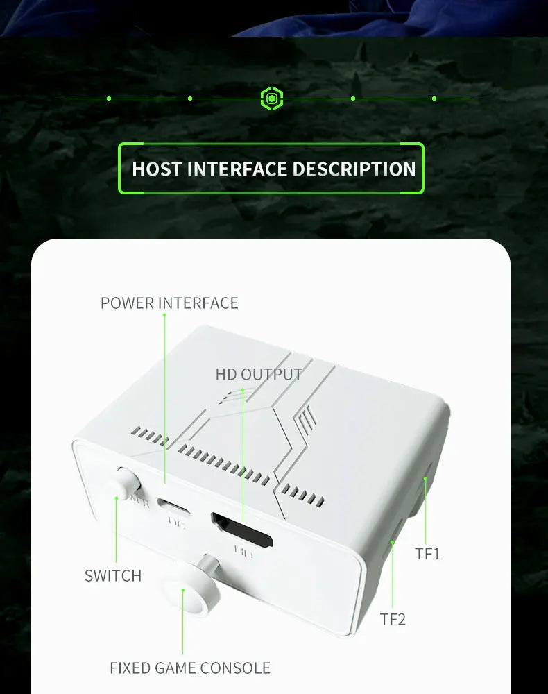 Coopreme Y7 Super TV Game Box HD sortie Joystick double contrôleur combat maison X7 Console de jeu PSP 10000 + de jeu