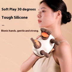 Electric muscle massager for the neck and shoulders, cordless, shoulder and back kneading, shawl, neck massage, relaxation, pain relief