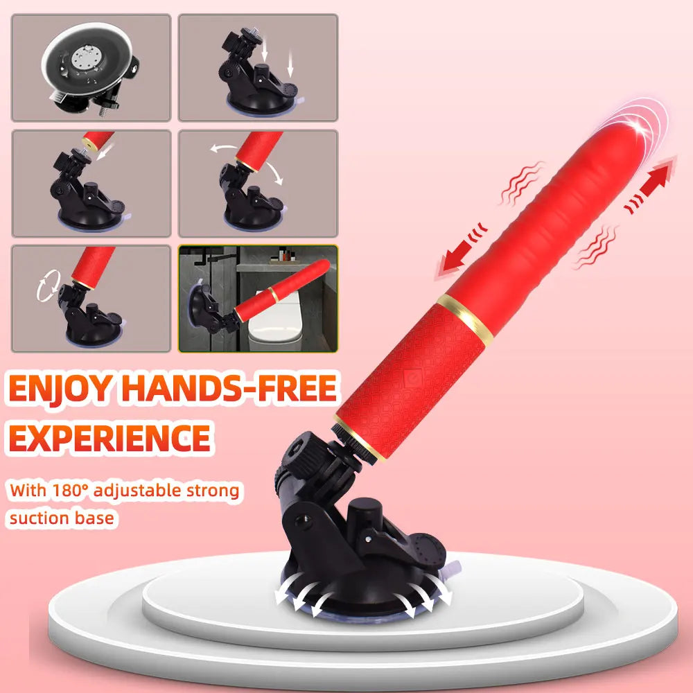 Sex machine dildo vibrator adult sex toys for women and men, G-spot clitoral stimulation, anal play, large suction cup anal toys for couples