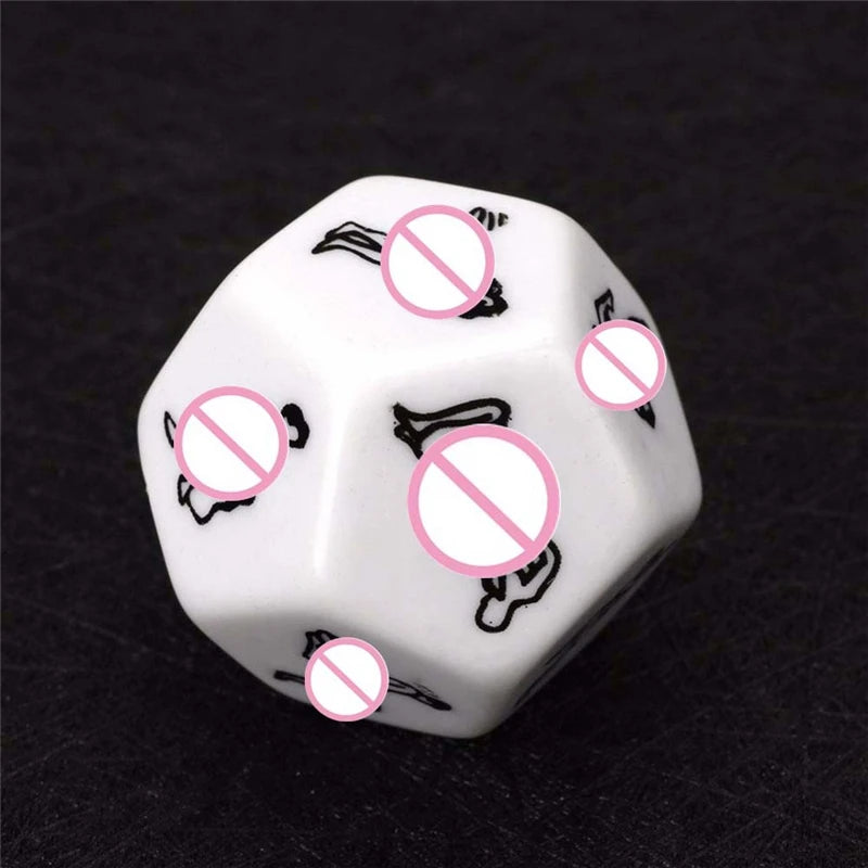 Jouets sexuels pour Couples femmes jeu pour adultes dés sexuels drôles 6/12 côtés Romance amour Humor jeu érotique merde dés barre cadeau de noël