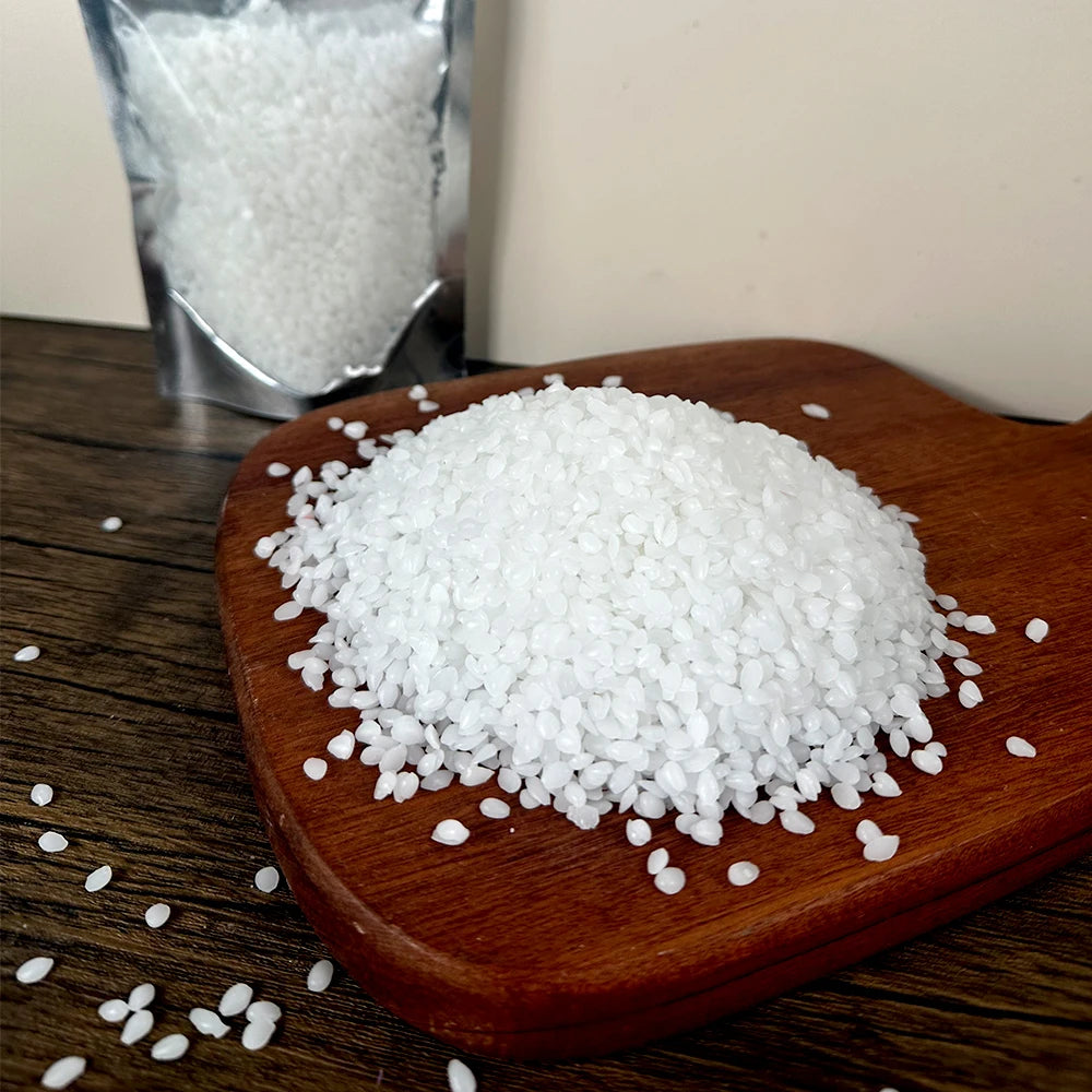 Cire d'abeille blanche, bricolage, fabrication de bougies, sac granulaire naturel pur 100%, particules de cire sans odeur, matières premières, fournitures artisanales