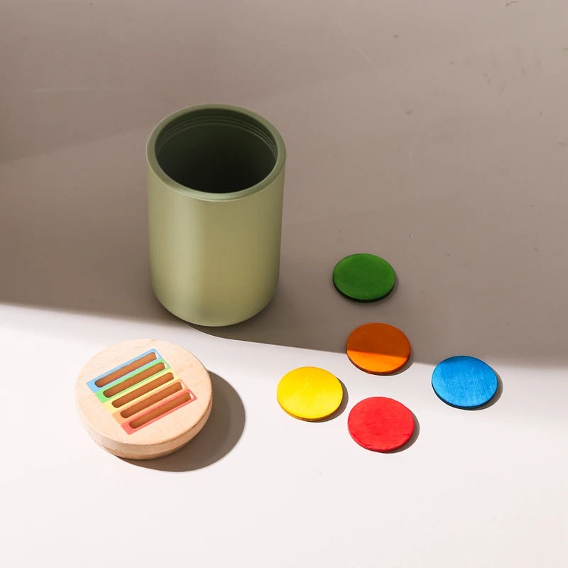 Jouets en bois Montessori, tri des couleurs, jouets à motricité Fine, jouets sensoriels assortis, Puzzle éducatif précoce, cadeau pour tout-petits