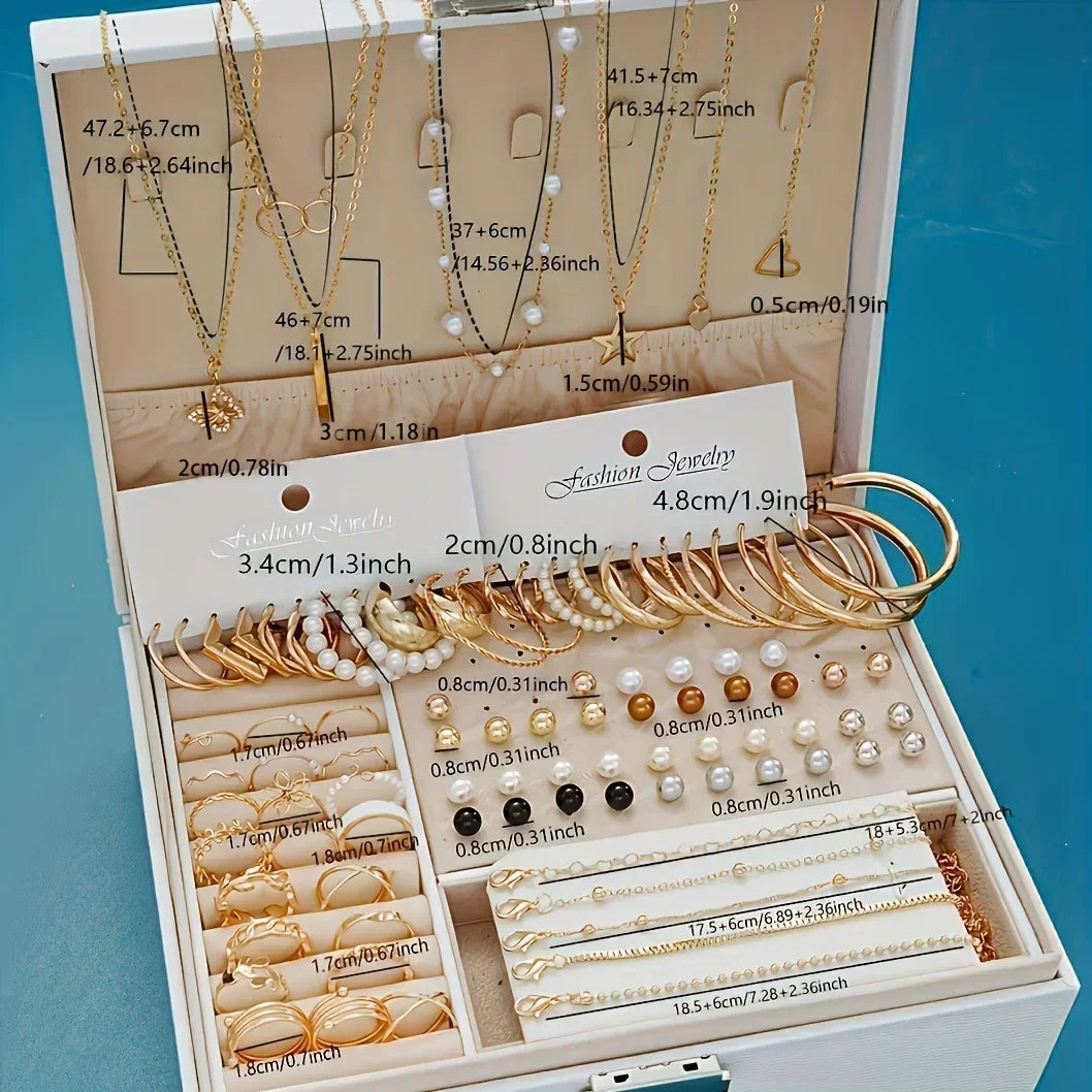 Ensemble de bijoux avec accessoires de fête, colliers de la présidence, boucles d'oreilles, matiques, sans boîte, 86 pièces