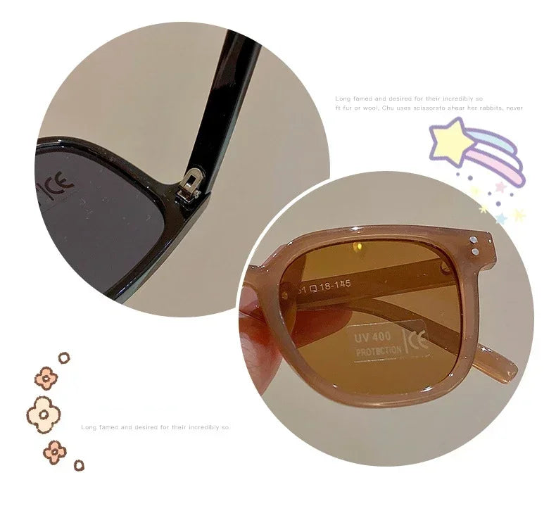 Lunettes de soleil pour enfants Vintage carré UV400 lunettes de soleil en plein air mignon fille garçon mode lunettes Protection classique enfants lunettes de soleil