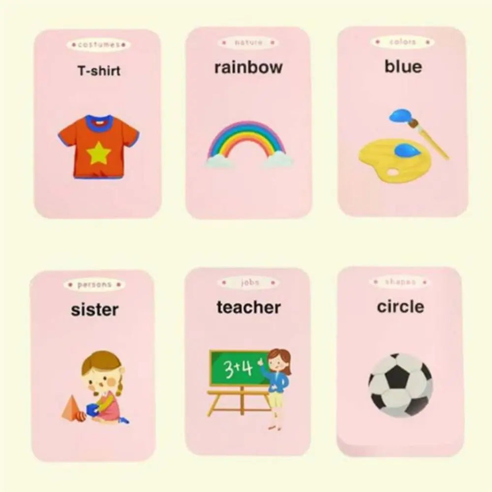 Cartes Flash parlantes d'apprentissage éducatif pour enfants de la maternelle, livre Audio électronique en langue anglaise, jouets pour apprendre les mots anglais