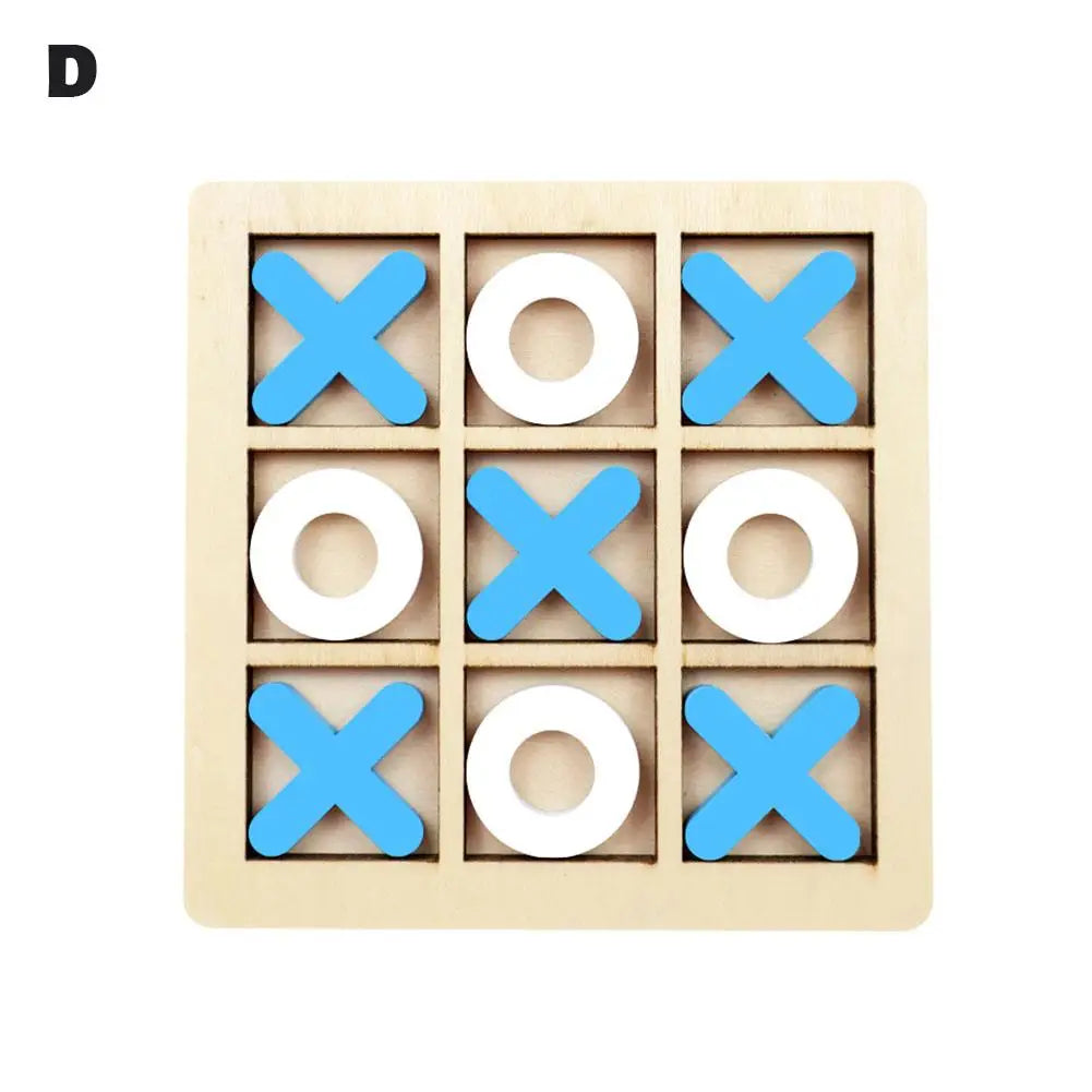 Mini Échiquier en Bois XO Tic Tac Parker, Puzzle d'Interaction Montessori, Jeu d'Entraînement, ApprentiCumbria du Cerveau, Jouet Précoce
