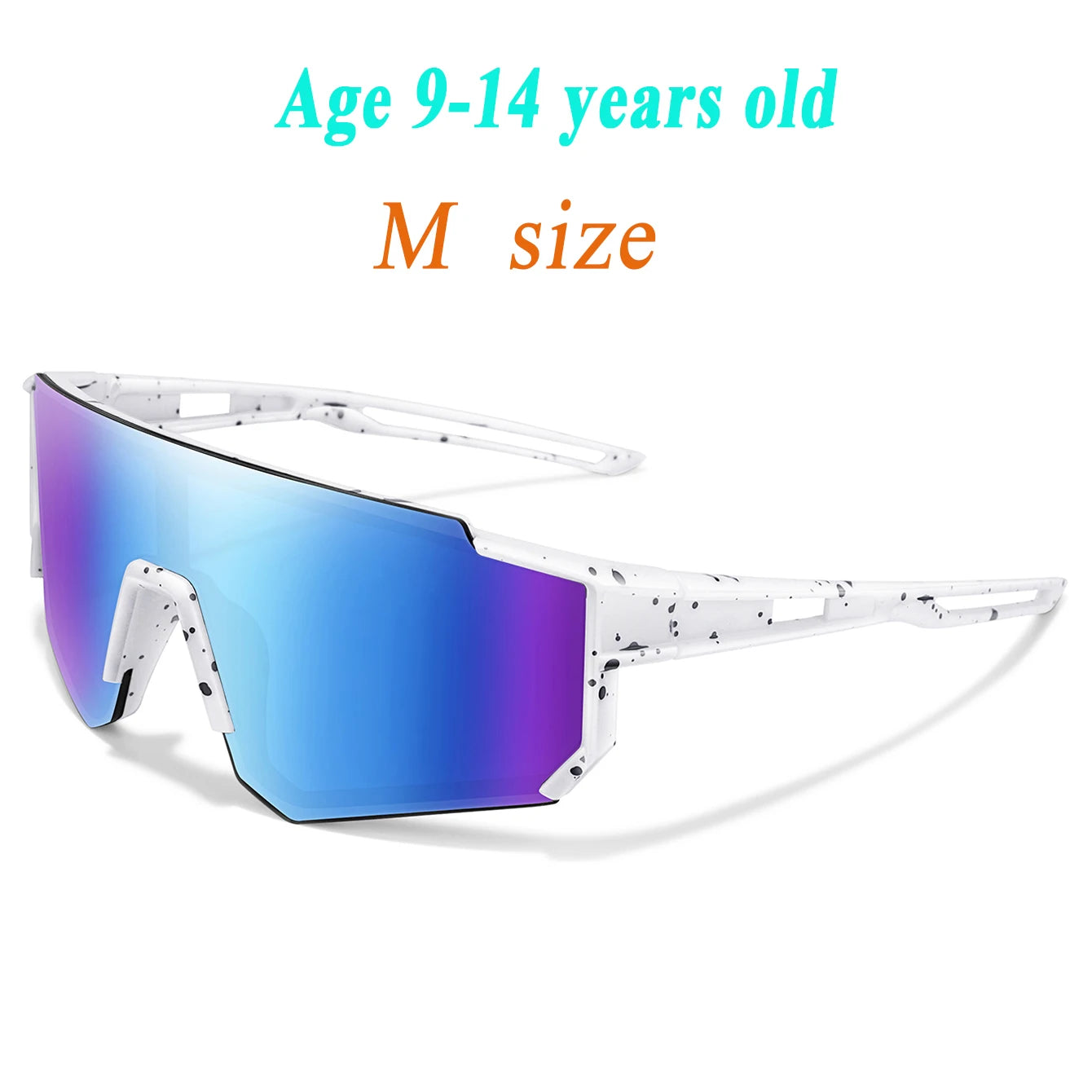 Âge 9-15 jeunes lunettes de cyclisme adolescents lunettes de soleil vtt vélo vélo lunettes de baseball enfants sports de plein air garçons filles UV400