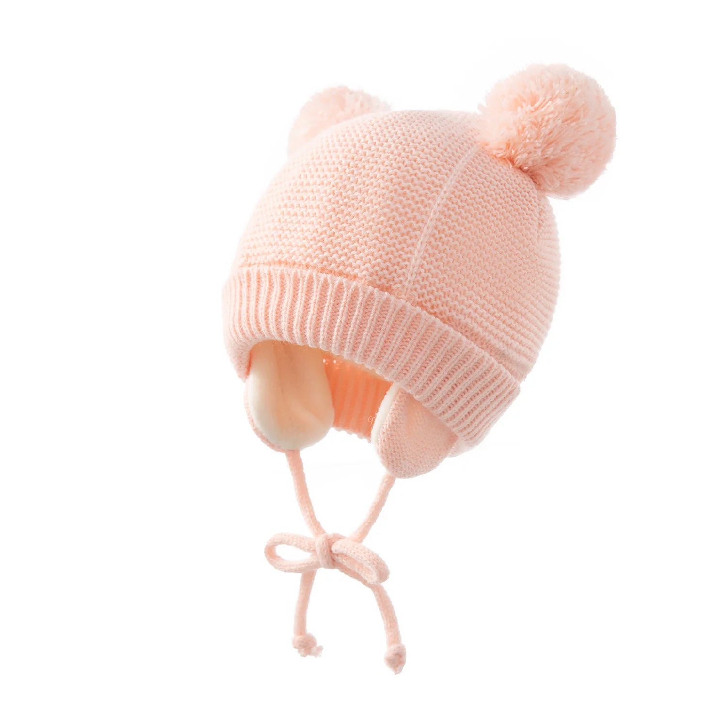 Chapeau d'hiver pour bébé, accessoires pour garçons et filles, Bonnet tricoté pour enfants, gants chauds en polaire, épais, oreilles d'hiver, Bonnet pour bébé