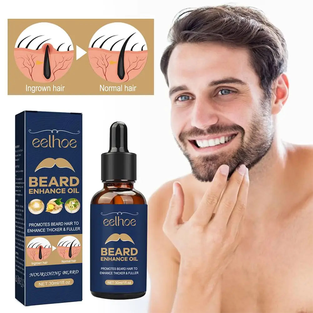 Huile à barbe pour hommes, adoucit et renforce le coiffage, soin de la barbe, nourrissant, naturel, 30ml, 2 pièces