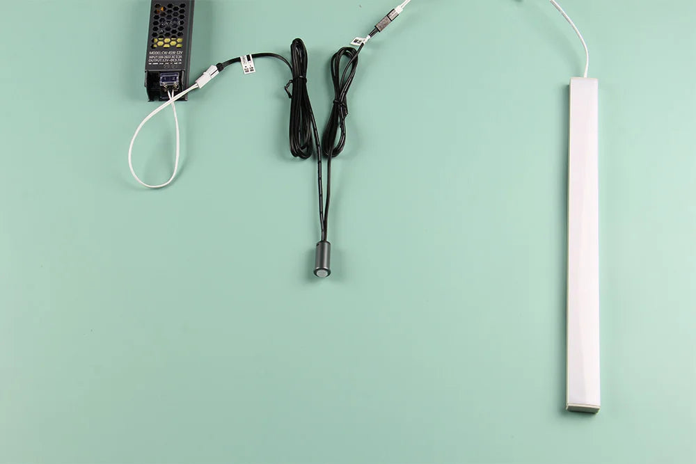 Interrupteur à capteur de mouvement tactile, onde de balayage manuel marche-arrêt 12V-24V, détection de mouvement IR pour placard, lumière d'armoire, lampe de tiroir de porte de garde-robe