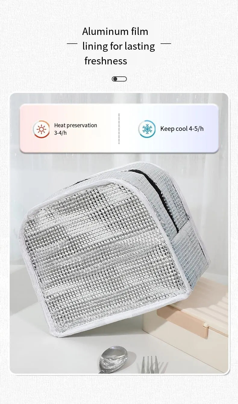 Sacs à lunch pour enfants, sac de pique-nique portable extérieur, sac de rangement des aliments, boîte à lunch pour enfants, documents solides, isolation thermique, grande capacité