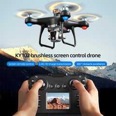 Nouveau Drone KY102 avec écran 8K, double caméra, localisation du flux optique sans balais, évitement Intelligent des obstacles, jouets d'hélicoptère RC