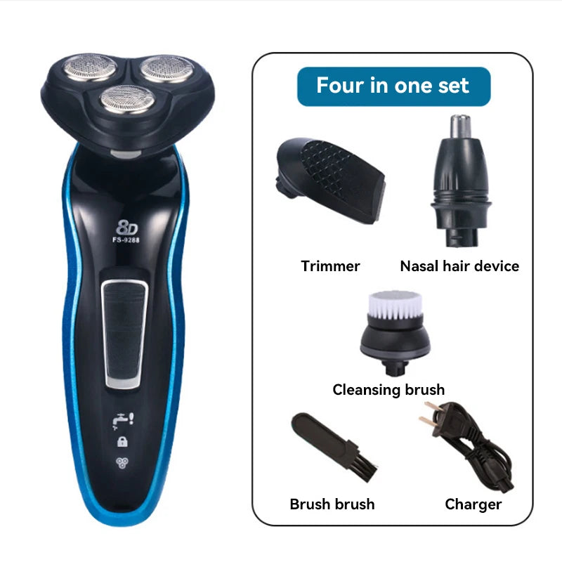 Xiaomi rasoir hommes Usb rasoir électrique puissant tondeuse à barbe Portable rasoir électrique Rechargeable étanche Machine à raser