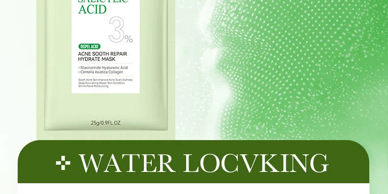 5 pièces SADOER acide salicylique masque Facial hydratant nourrissant raffermissant hydratant masques pour le visage masque en feuille soins de la peau