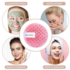 Tampon de coton en microfibre démaquillant, cosmétiques, serviette de maquillage lavable, éponge de nettoyage, outil de soins de la peau, gant de toilette, 1/4 pièces