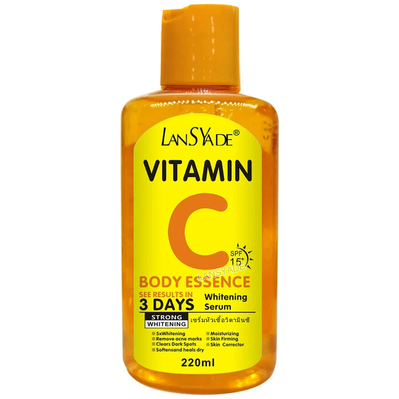 Sérum liquide Original pour le visage, Essence de vitamine C AHA, éclaircissant, hydratant, curcuma, réparateur, Anti-vieillissement, Lifting, soins pour la peau, 220ml