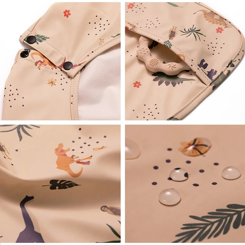 Bavoirs imperméables pour nouveau-né, bavoir blouse de peinture pour enfants à manches longues pour garçons et filles, tablier d'alimentation facile à nettoyer, articles pour bébé