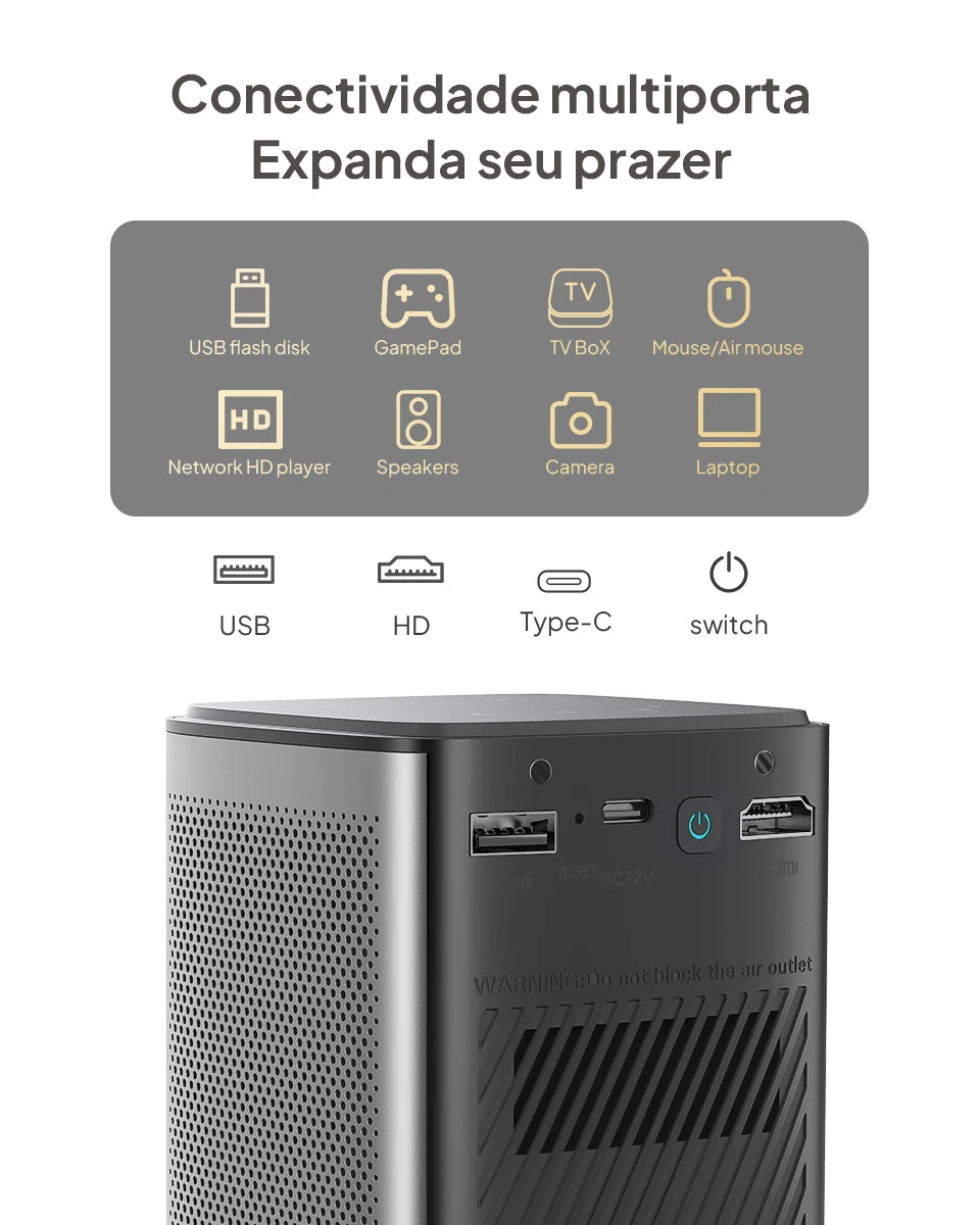 BYINTEK P70X Mini projecteur Portable avec batterie intégrée 4K Support 3D Wifi pour projecteurs de cinéma maison de nuit de films en plein air