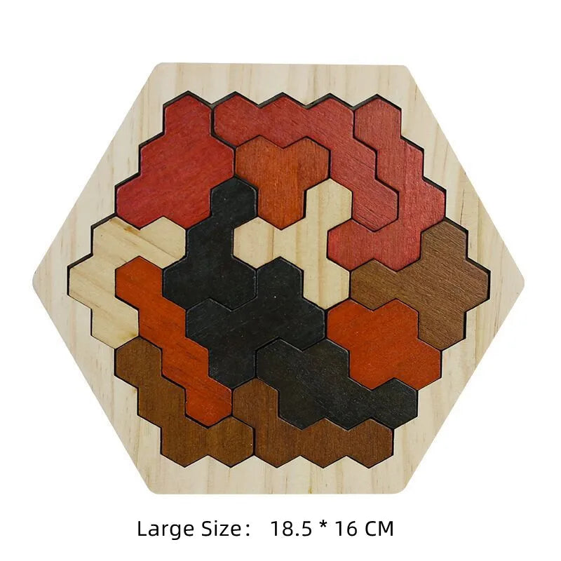 Planche en bois Puzzle enfants éducatif mathématiques Tangram Puzzles jeu jouets pour adultes enfants